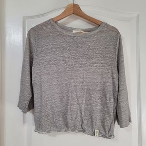 Henry Christ Rare Gray Linen Top Medium